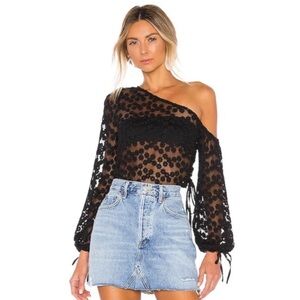 MAJORELLE Rosalie Top in Black